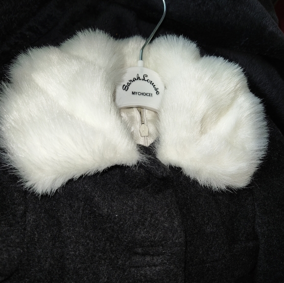 Helena Girl's Size 12 Mo. Dark Gray Wool - Like Set Dress & Coat NWT - Picture 11 of 16